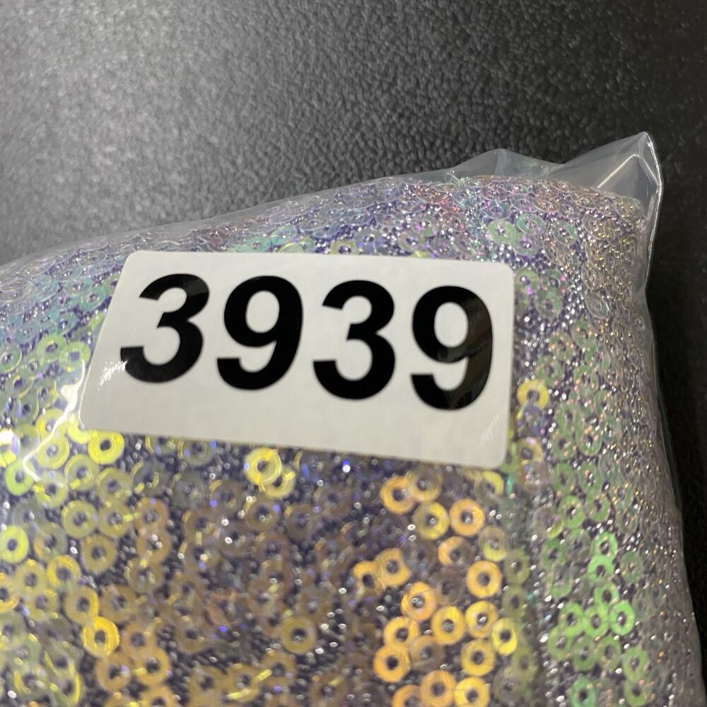 Nasty Gal Iridescent Sequin Flare Pants Womens 8 Silver Disco Festival Bell Btm - Picture 13 of 13